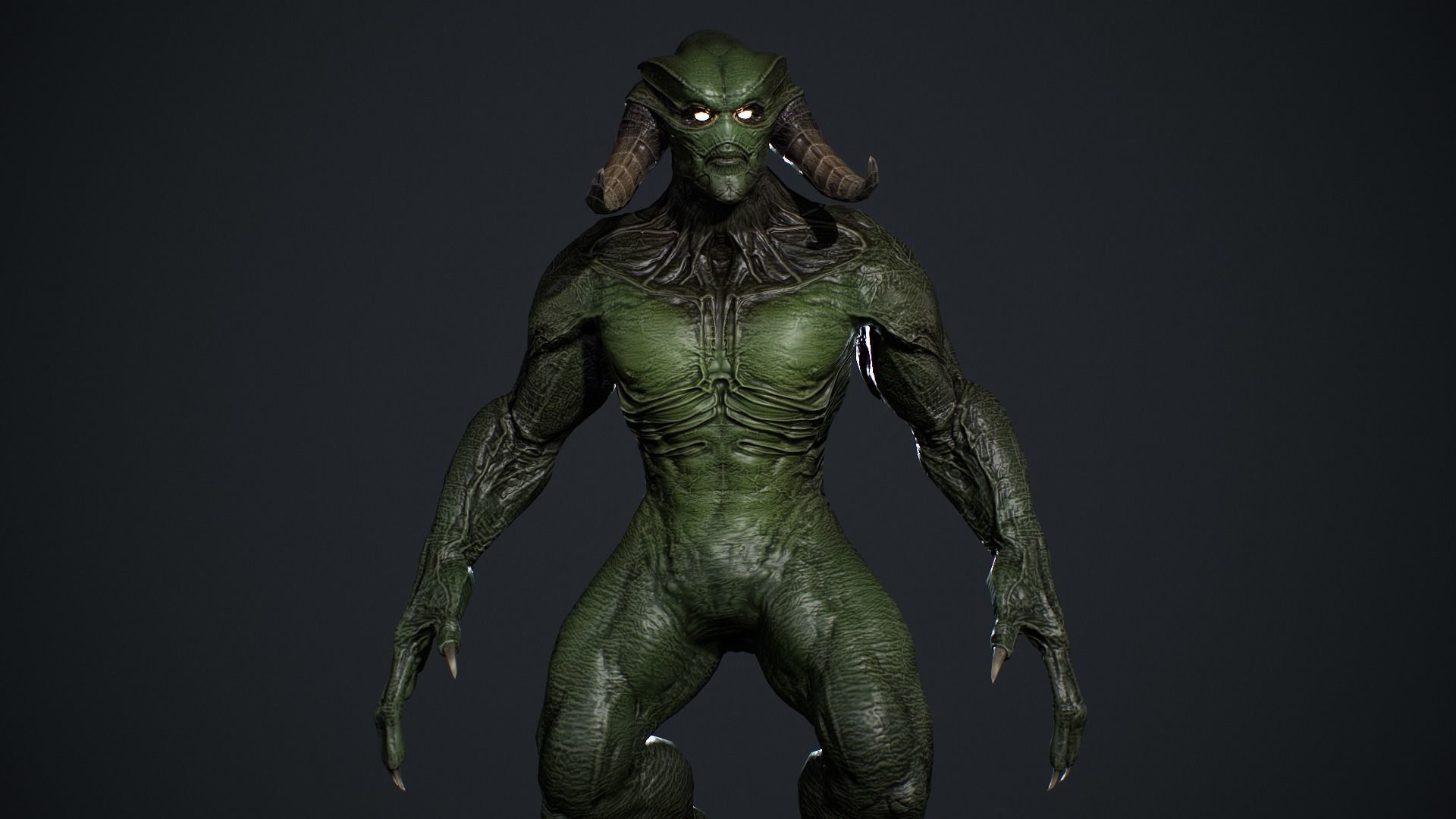 Demon Character 10 Low-poly 3D model_12