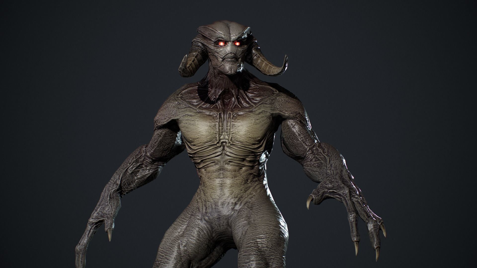 Demon Character 10 Low-poly 3D model_19