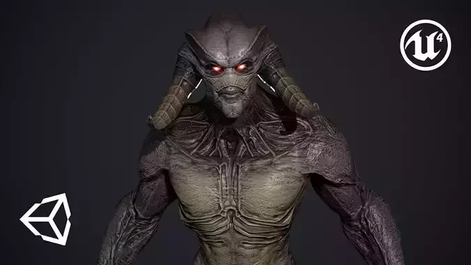 Demon Character 10 Low-poly 3D model