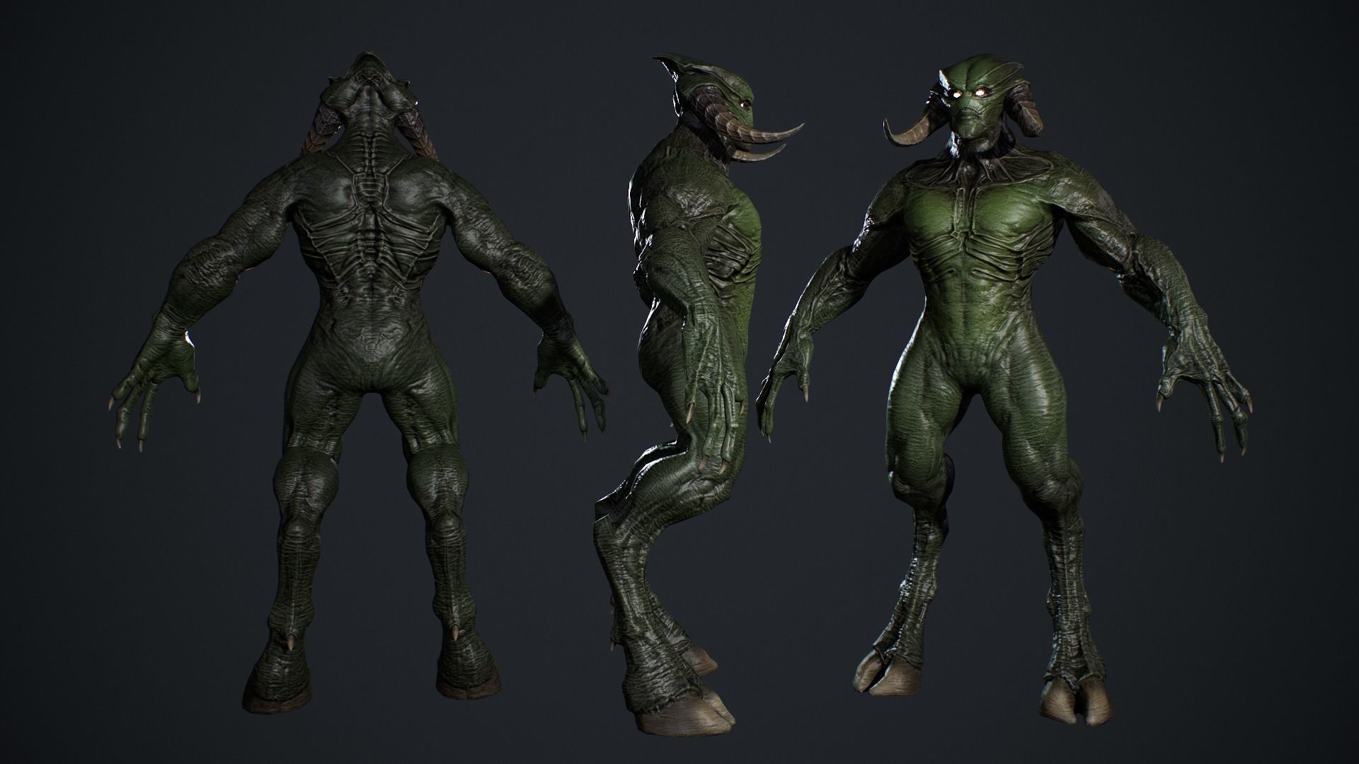 Demon Character 10 Low-poly 3D model_8