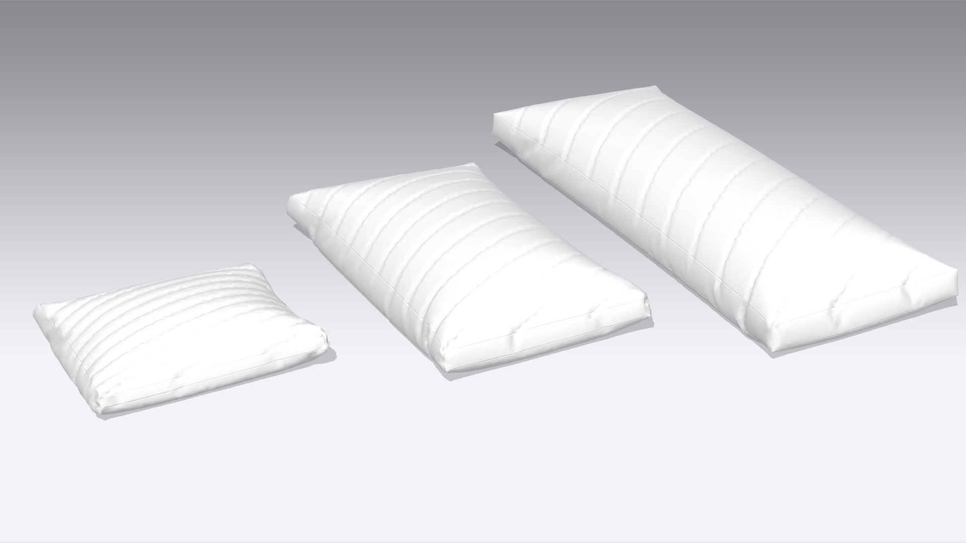 Pillow Low-poly 3D model_1