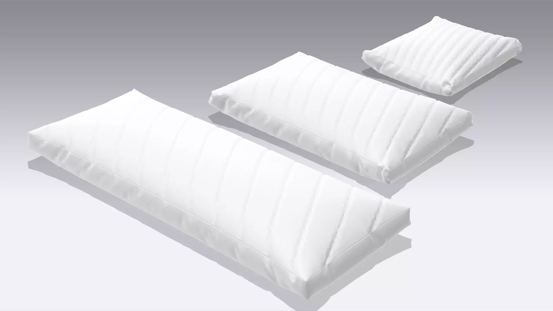 Pillow Low-poly 3D model_0