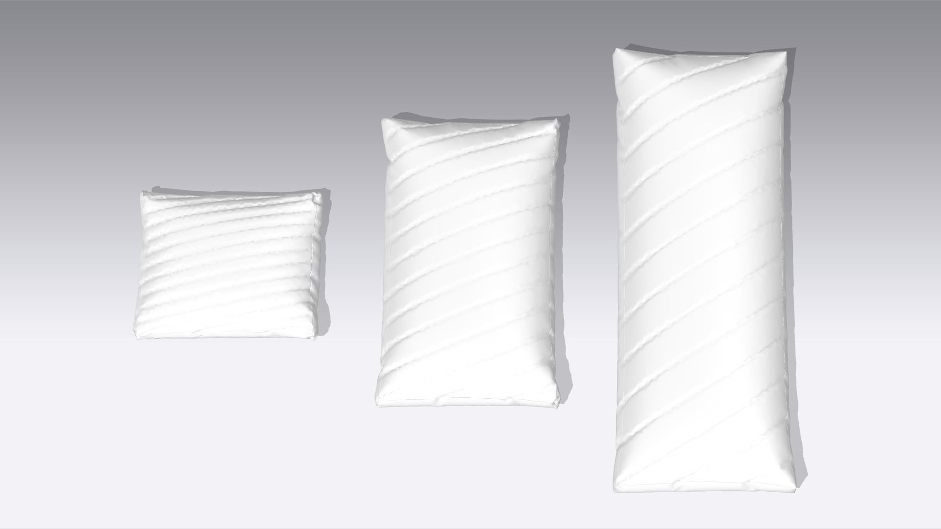 Pillow Low-poly 3D model_4