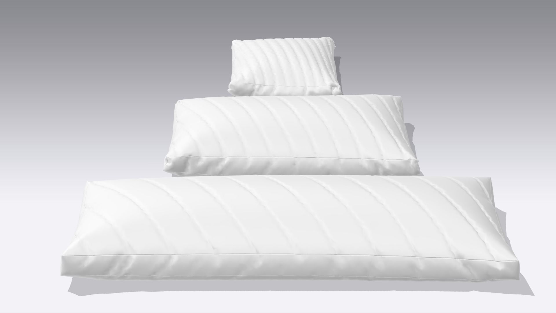 Pillow Low-poly 3D model_5