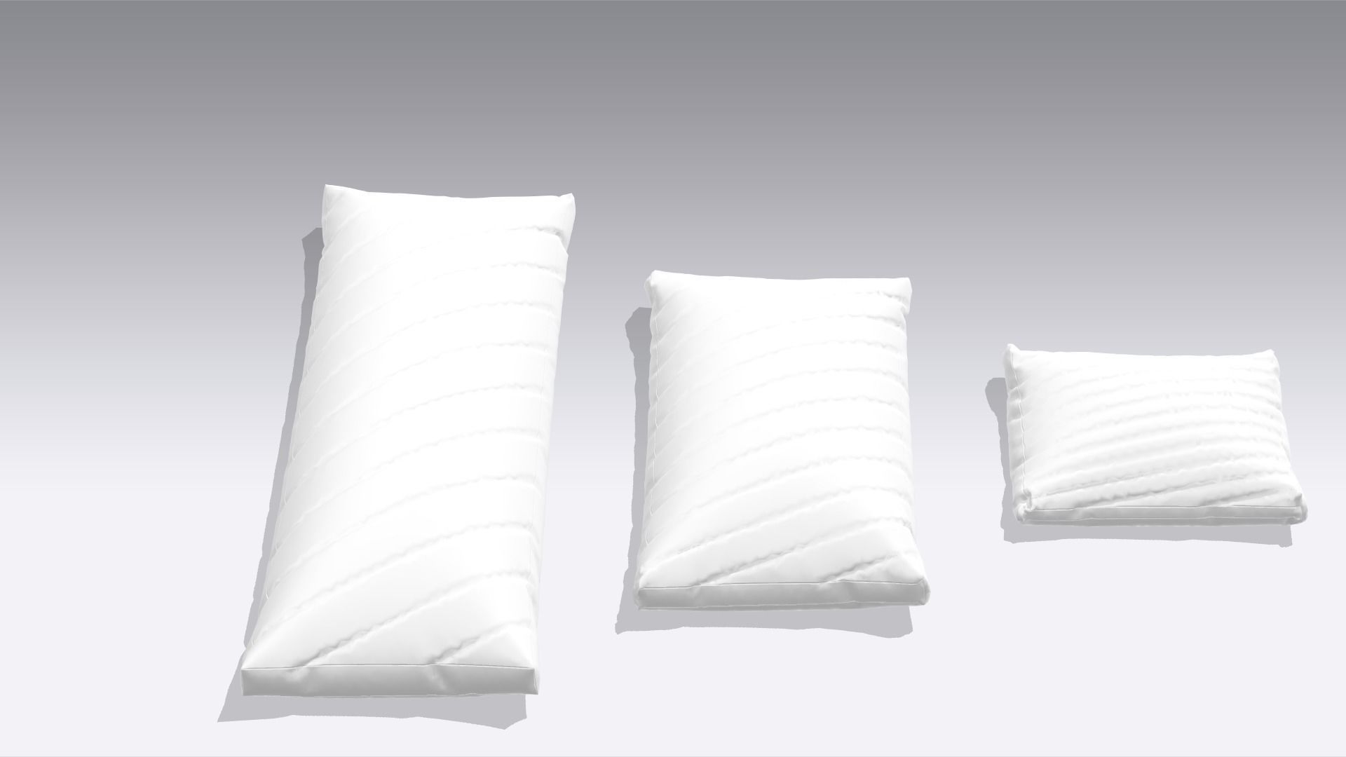 Pillow Low-poly 3D model_2