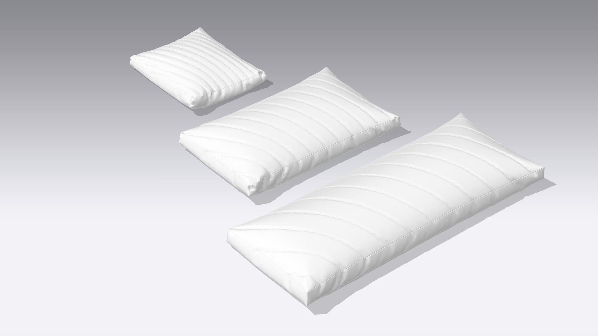 Pillow Low-poly 3D model_3