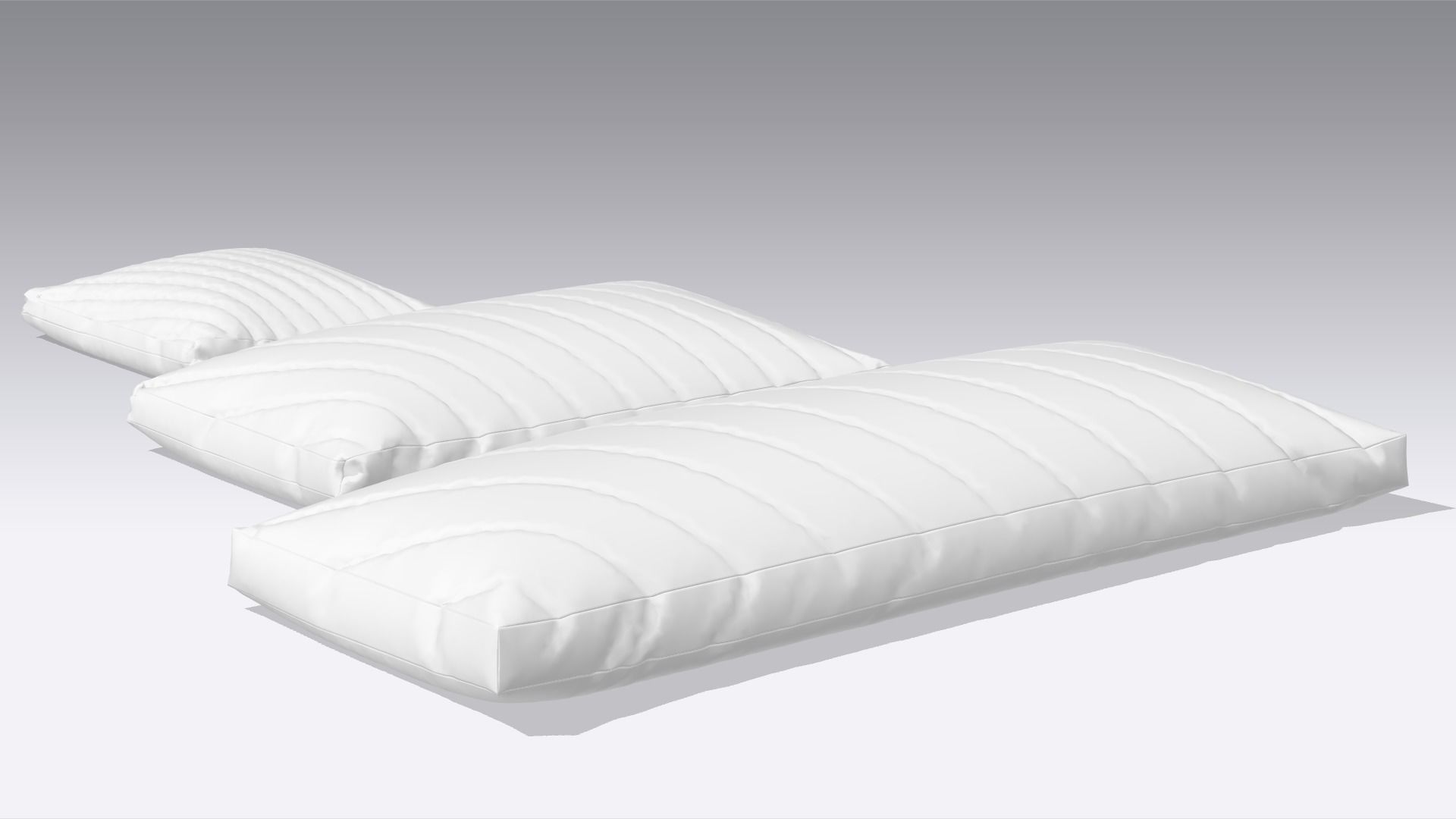 Pillow Low-poly 3D model_6