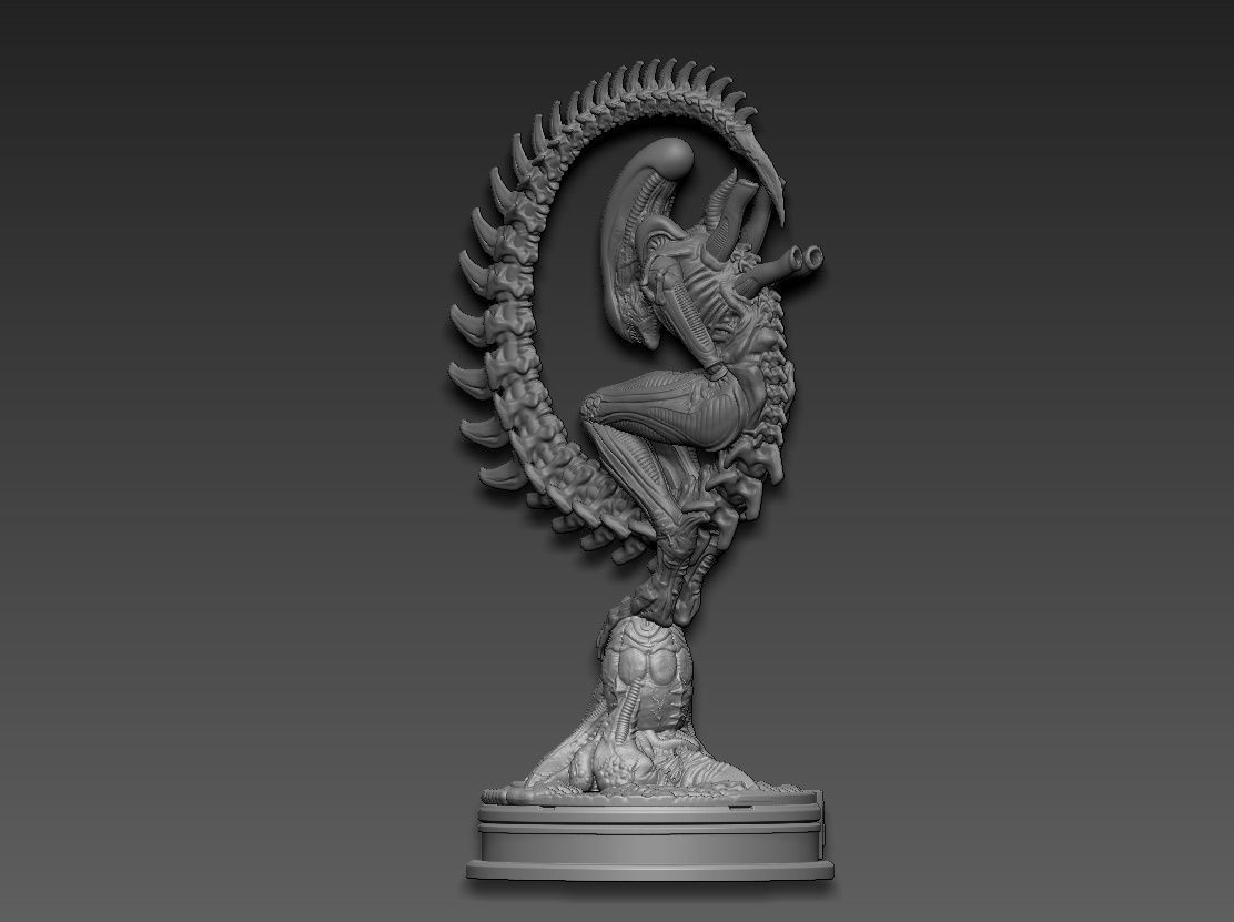 Alien 3D print model_9