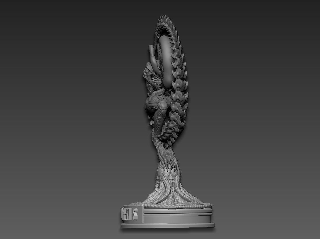 Alien 3D print model_3