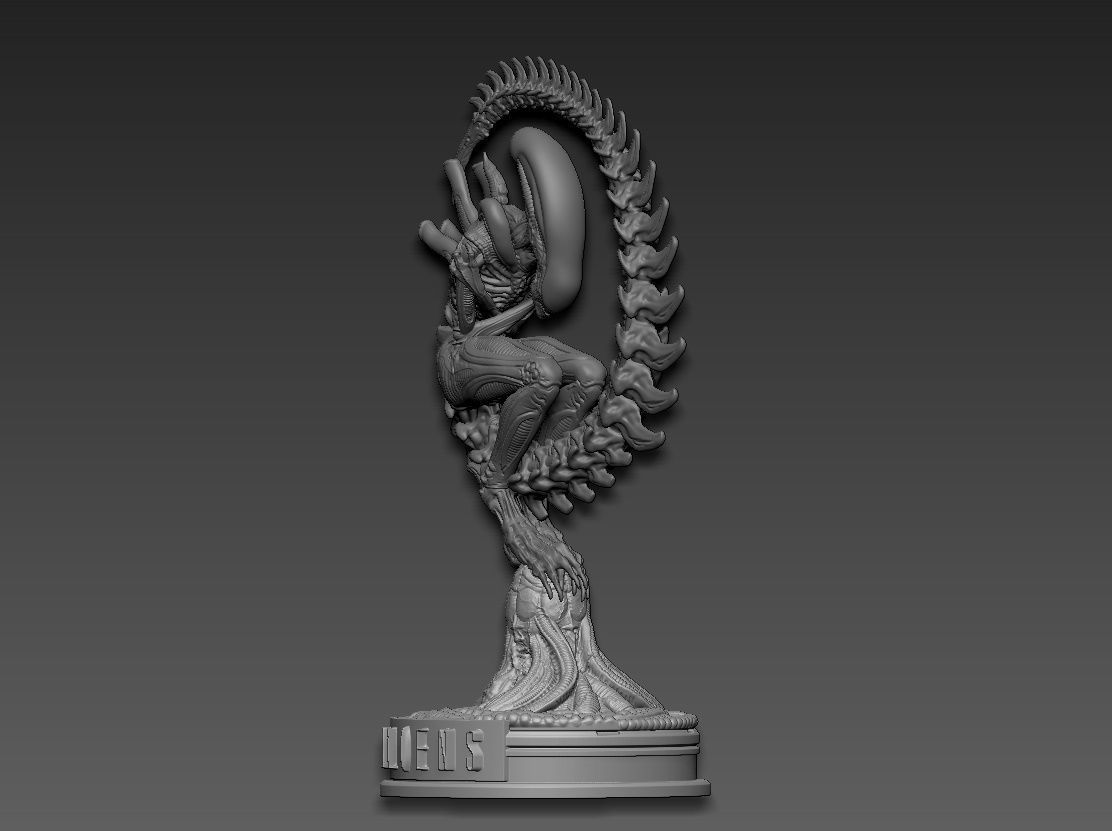 Alien 3D print model_2