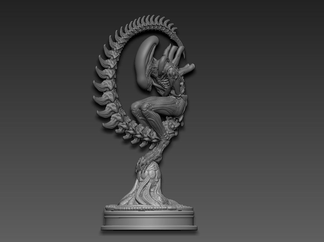 Alien 3D print model_6