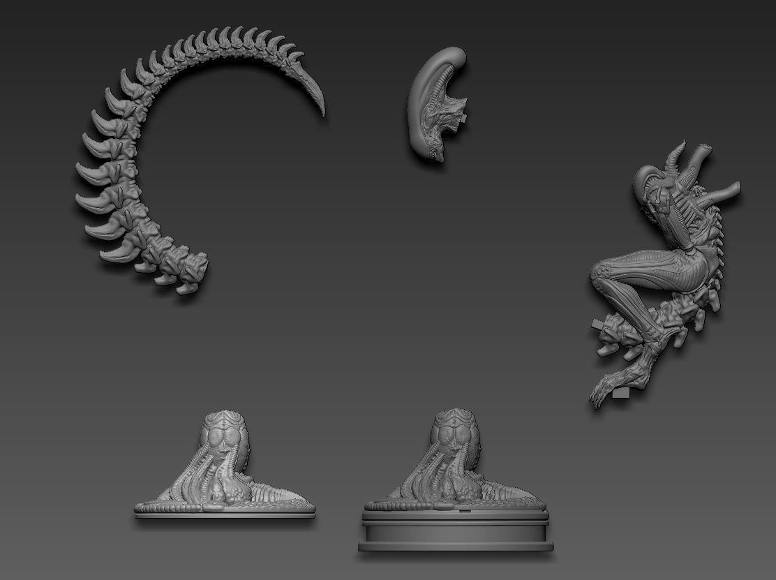Alien 3D print model_22