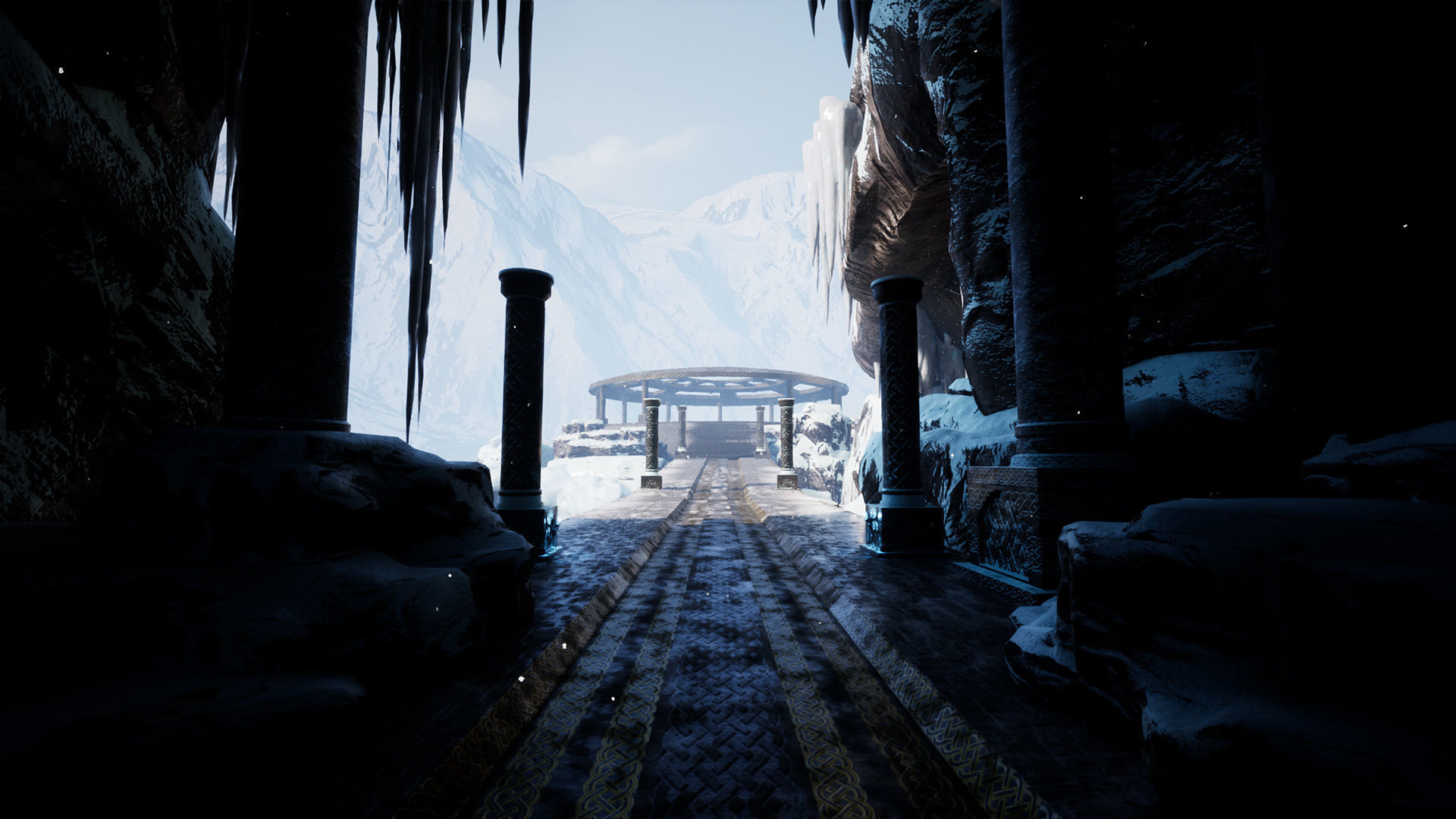 Viking Nordic legendary Cave Modular Kit  Low-poly 3D model_23