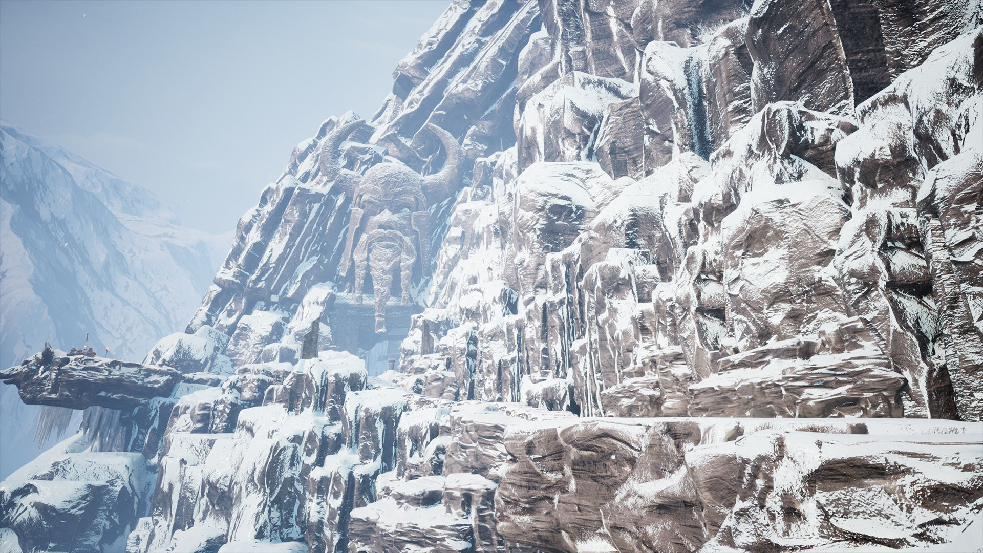 Viking Nordic legendary Cave Modular Kit  Low-poly 3D model_14