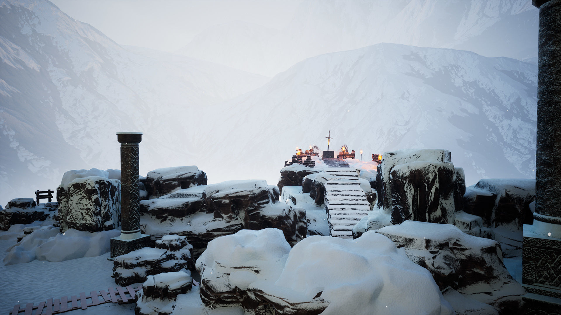 Viking Nordic legendary Cave Modular Kit  Low-poly 3D model_20