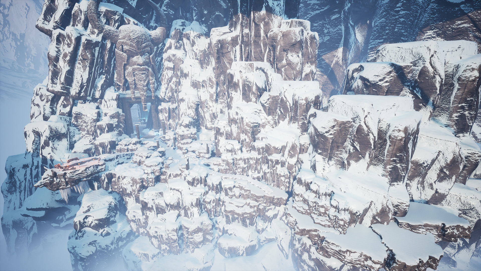 Viking Nordic legendary Cave Modular Kit  Low-poly 3D model_10