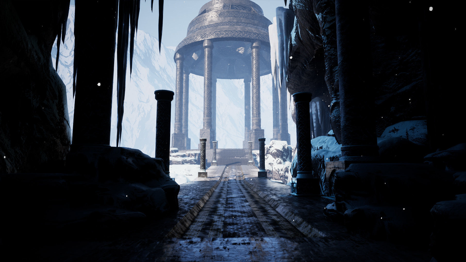 Viking Nordic legendary Cave Modular Kit  Low-poly 3D model_22