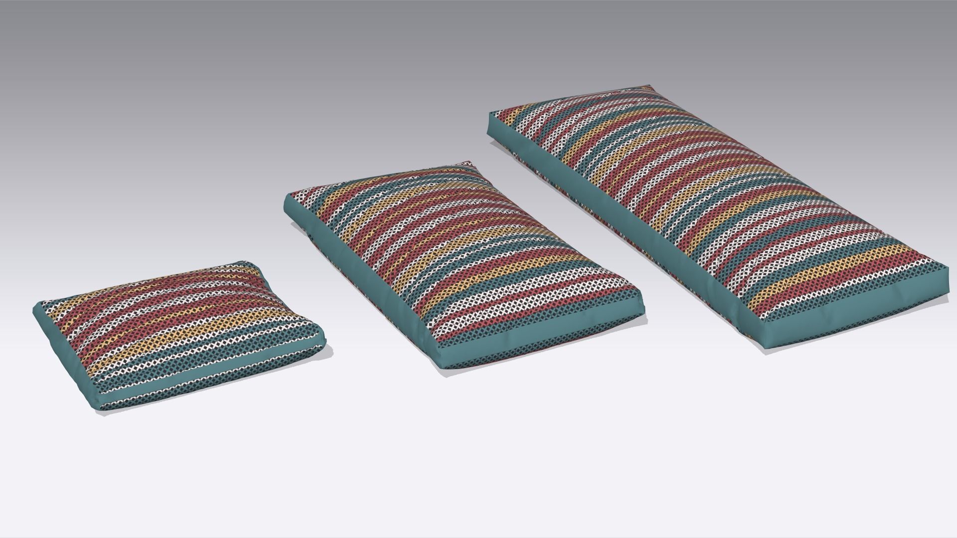 Pillow Low-poly 3D model_1