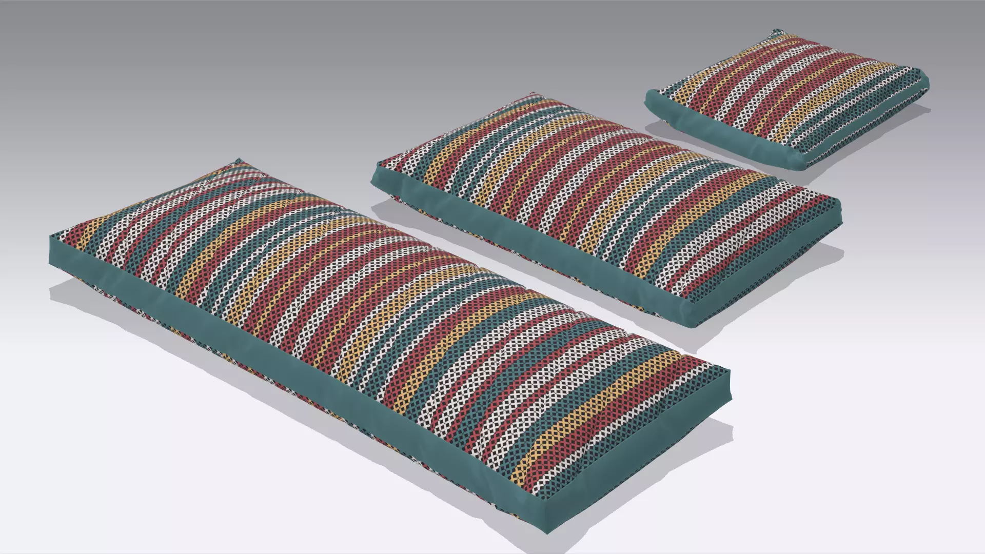 Pillow Low-poly 3D model_0