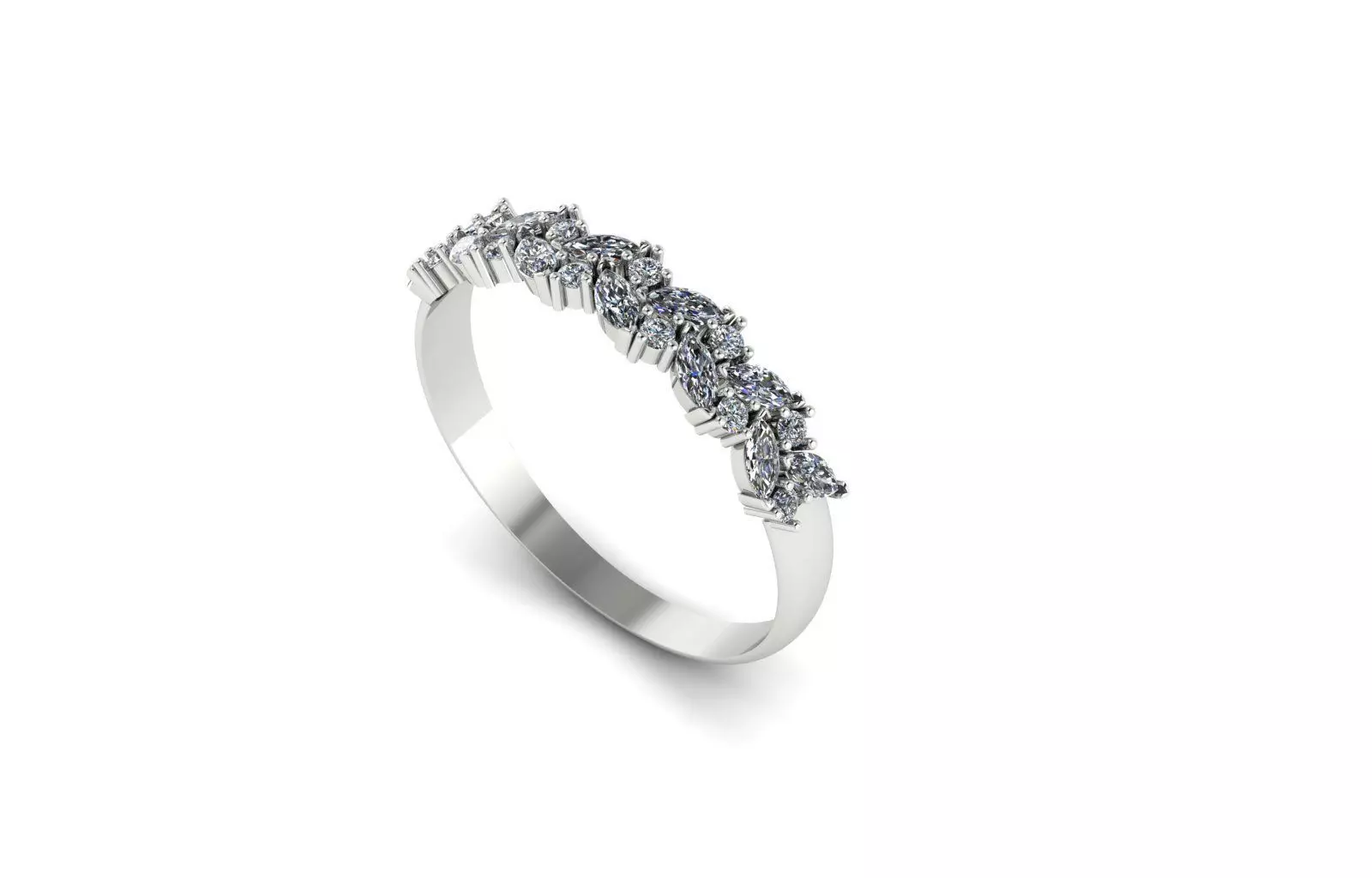 Marquis ring 3D print model_0