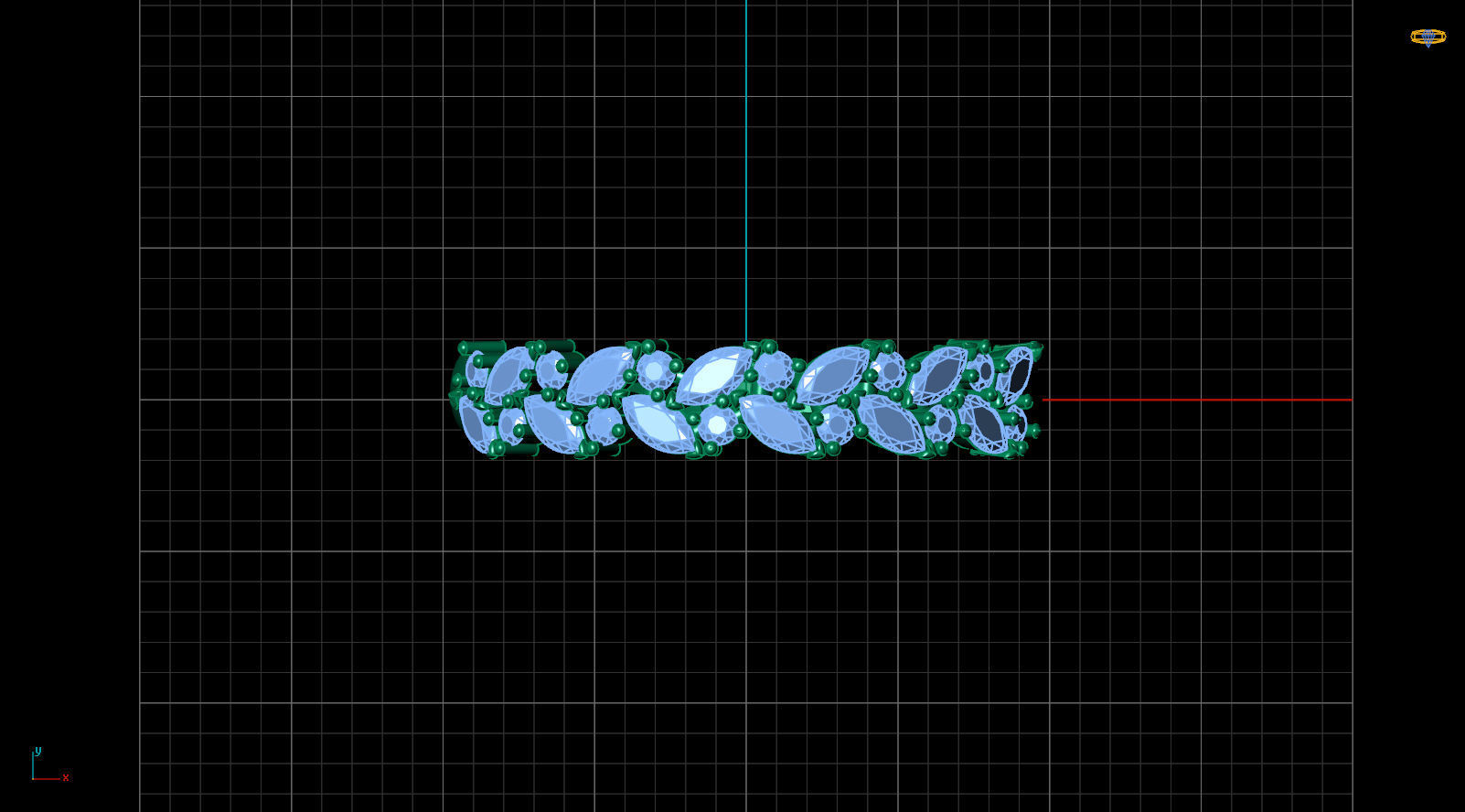 Marquis ring 3D print model_8