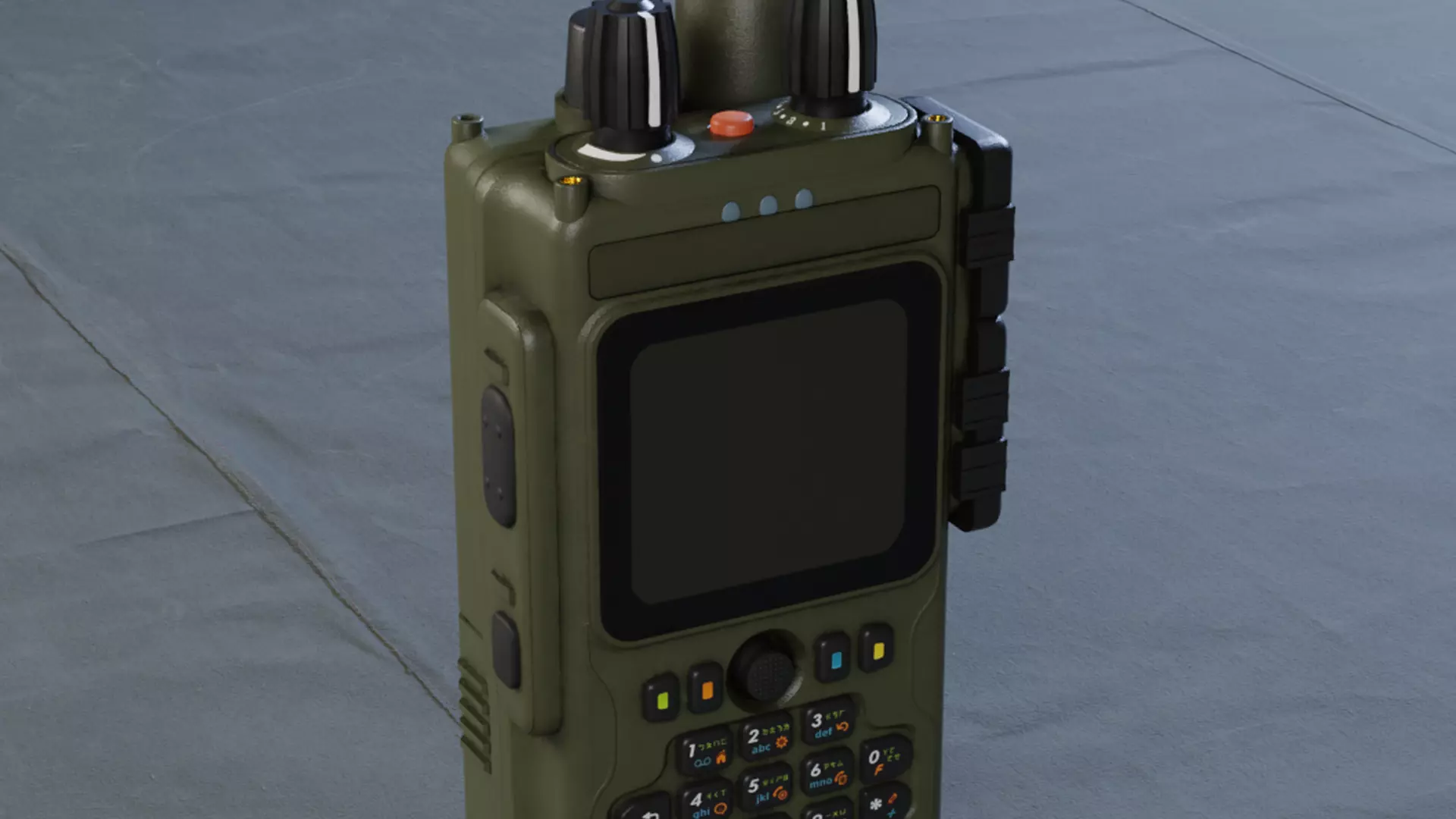 Military Walky Talky Game Asset - Lowpoly Low-poly 3D model_0