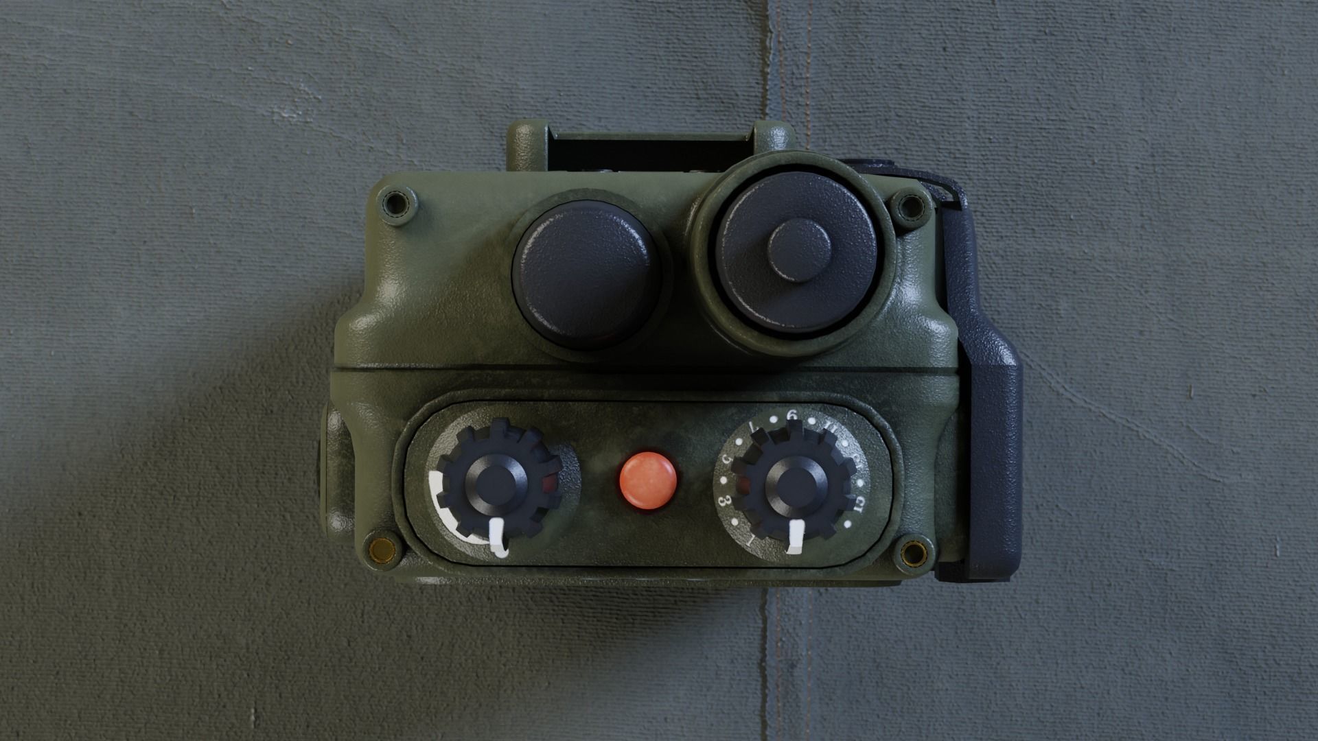 Military Walky Talky Game Asset - Lowpoly Low-poly 3D model_3