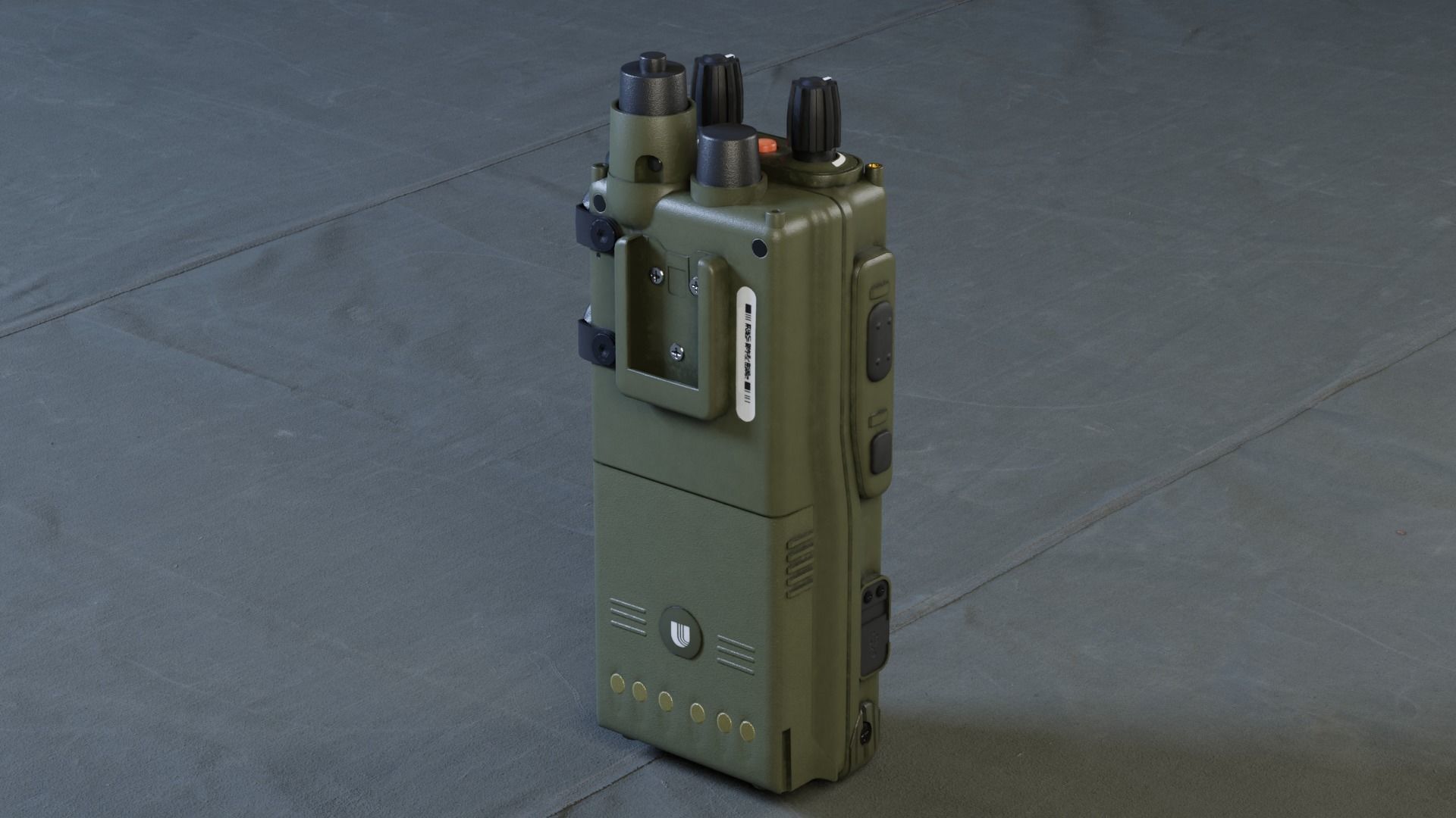 Military Walky Talky Game Asset - Lowpoly Low-poly 3D model_2
