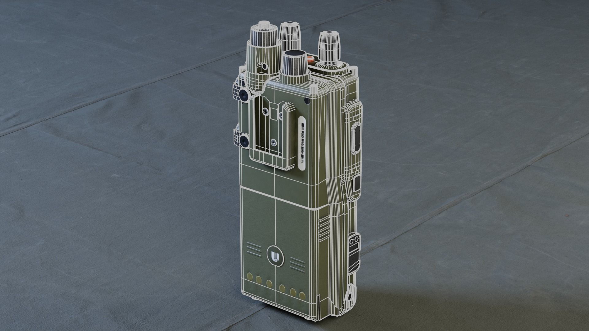 Military Walky Talky Game Asset - Lowpoly Low-poly 3D model_5