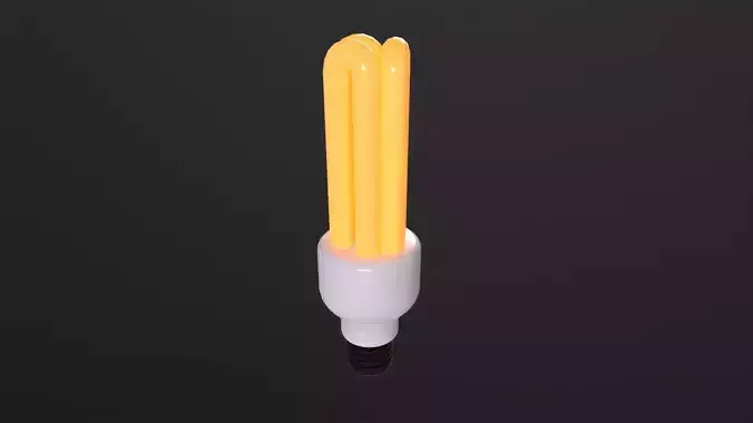 Bulb Lamp Light 3D Model Low-poly 3D model