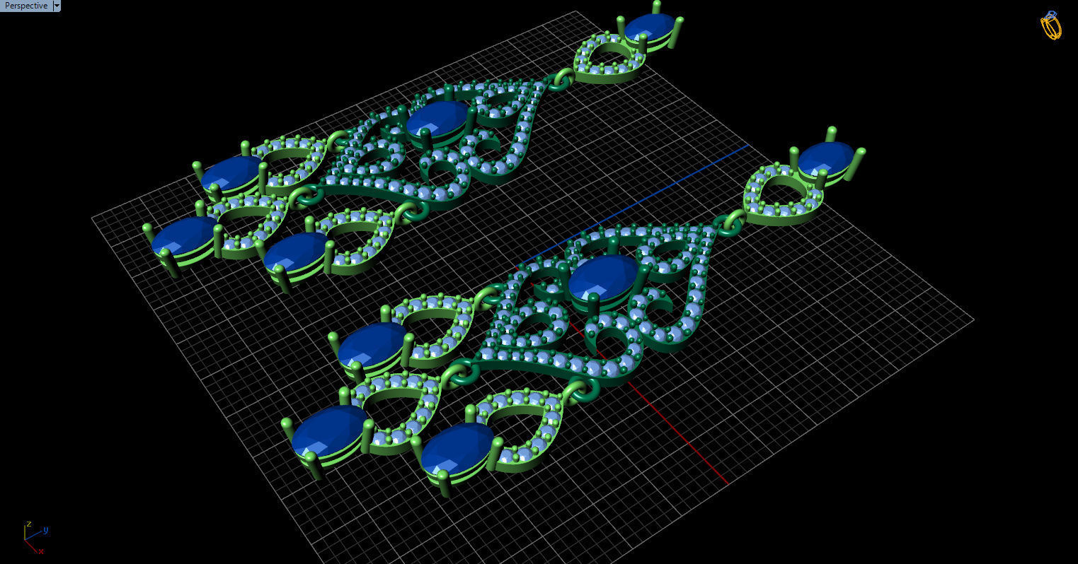 long dangle earrings with oval gemstone Free 3D print model_9