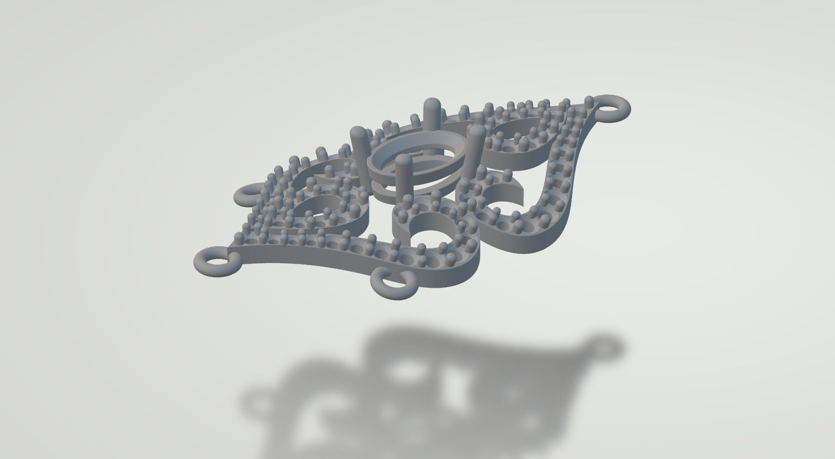 long dangle earrings with oval gemstone Free 3D print model_42