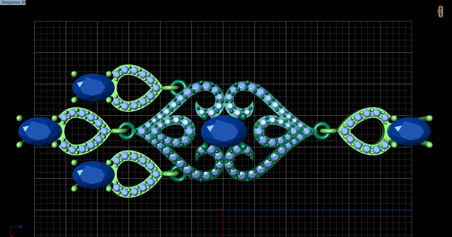 long dangle earrings with oval gemstone Free 3D print model_24