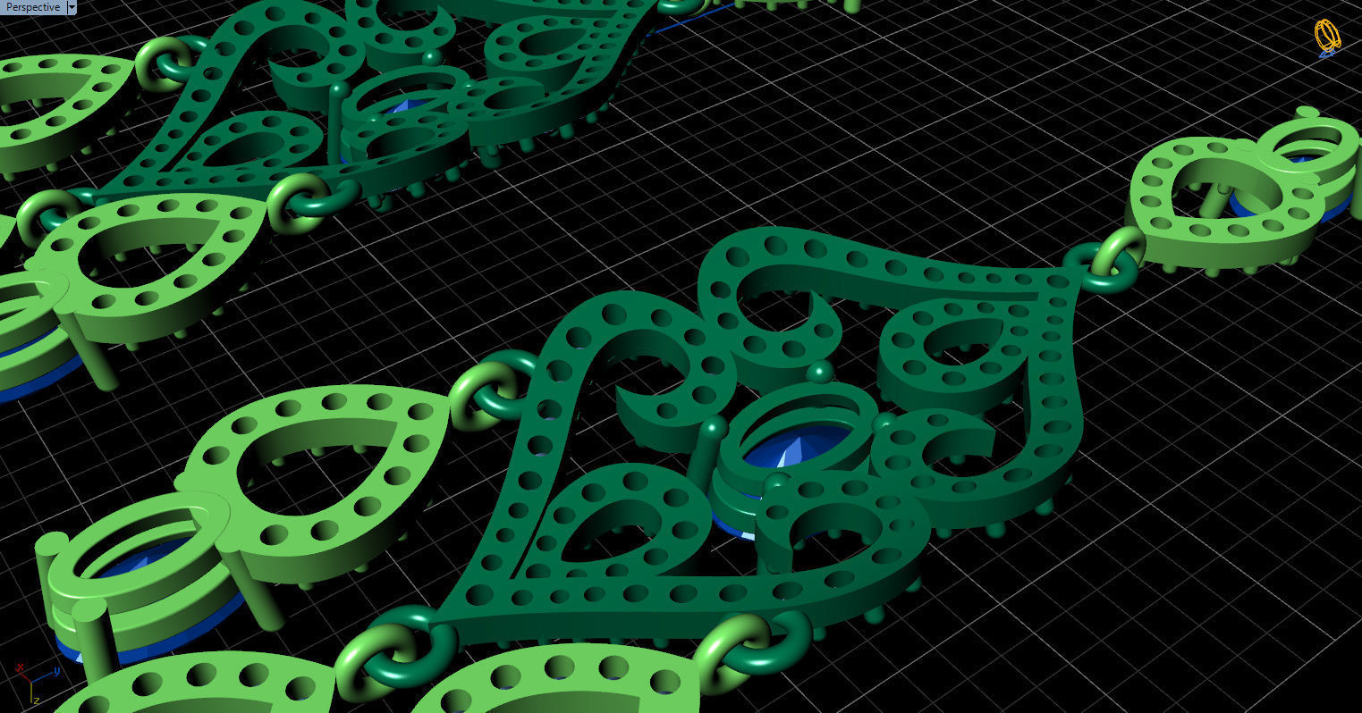 long dangle earrings with oval gemstone Free 3D print model_14