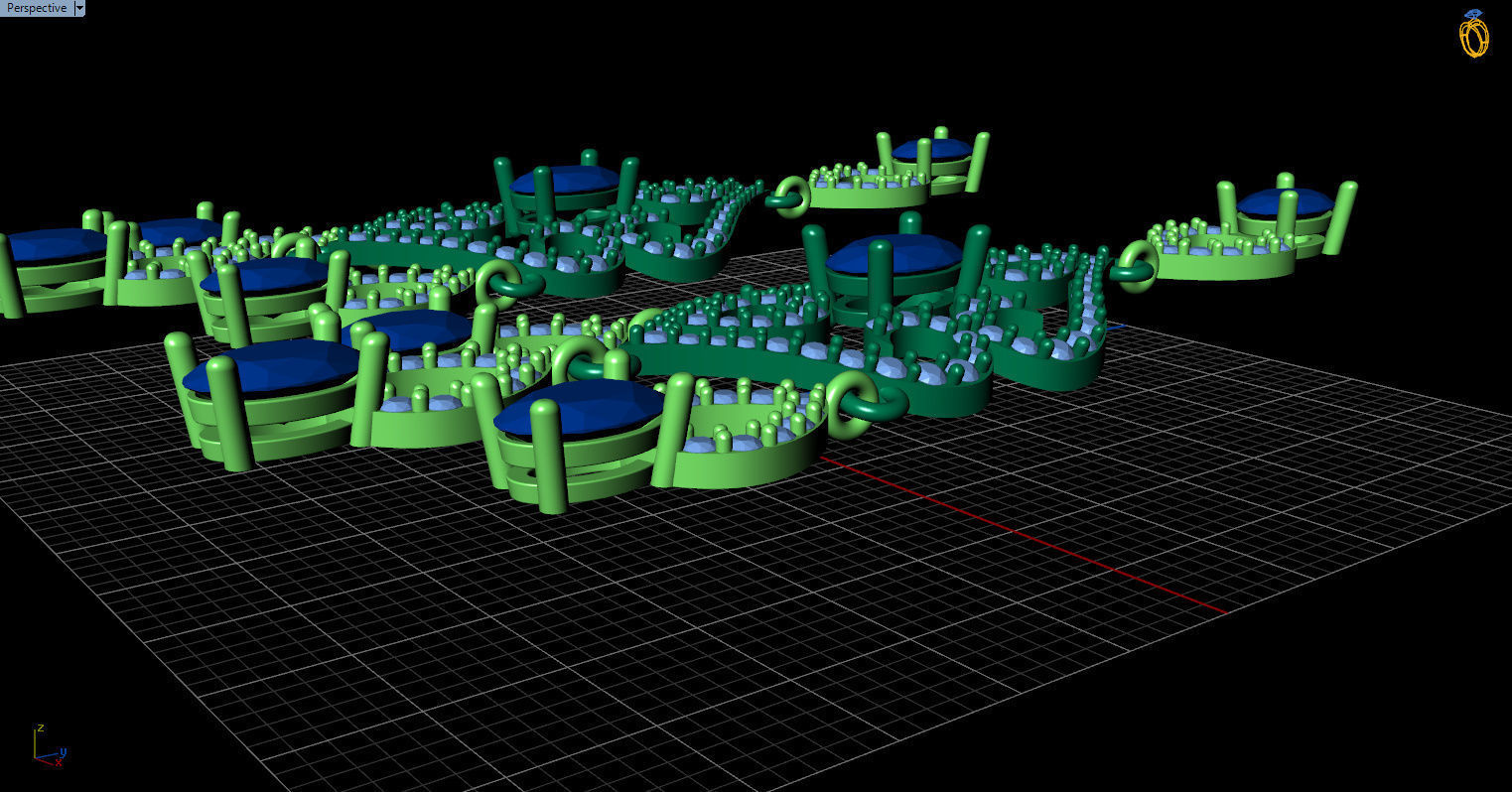 long dangle earrings with oval gemstone Free 3D print model_11