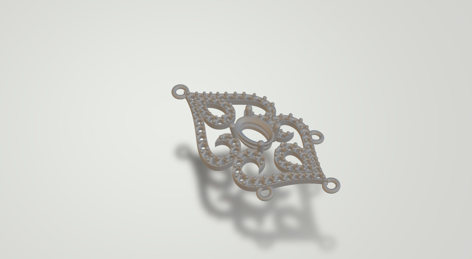 long dangle earrings with oval gemstone Free 3D print model_40