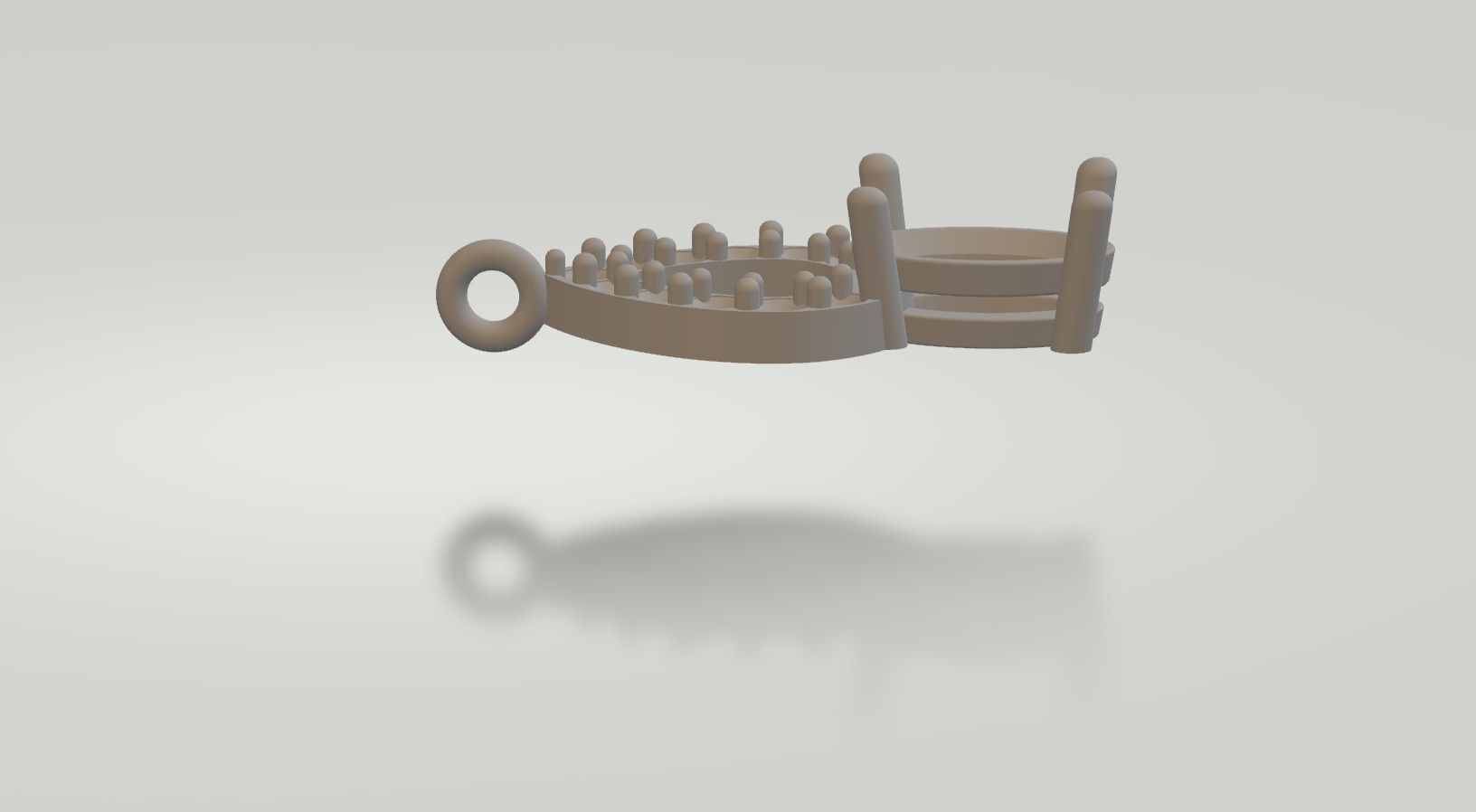 long dangle earrings with oval gemstone Free 3D print model_35