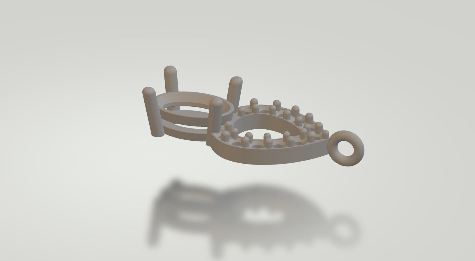 long dangle earrings with oval gemstone Free 3D print model_37