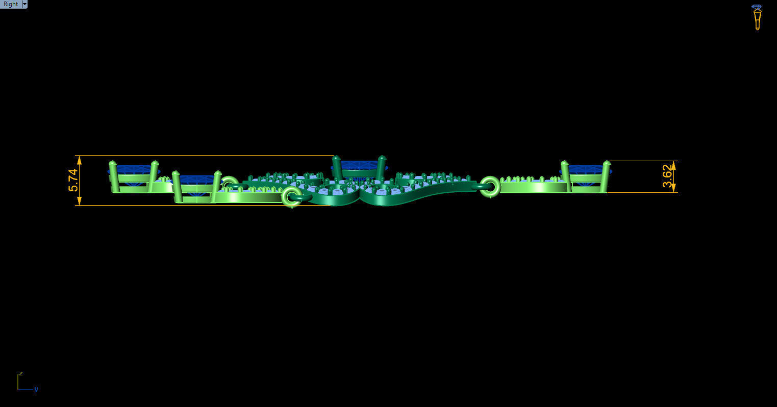 long dangle earrings with oval gemstone Free 3D print model_32