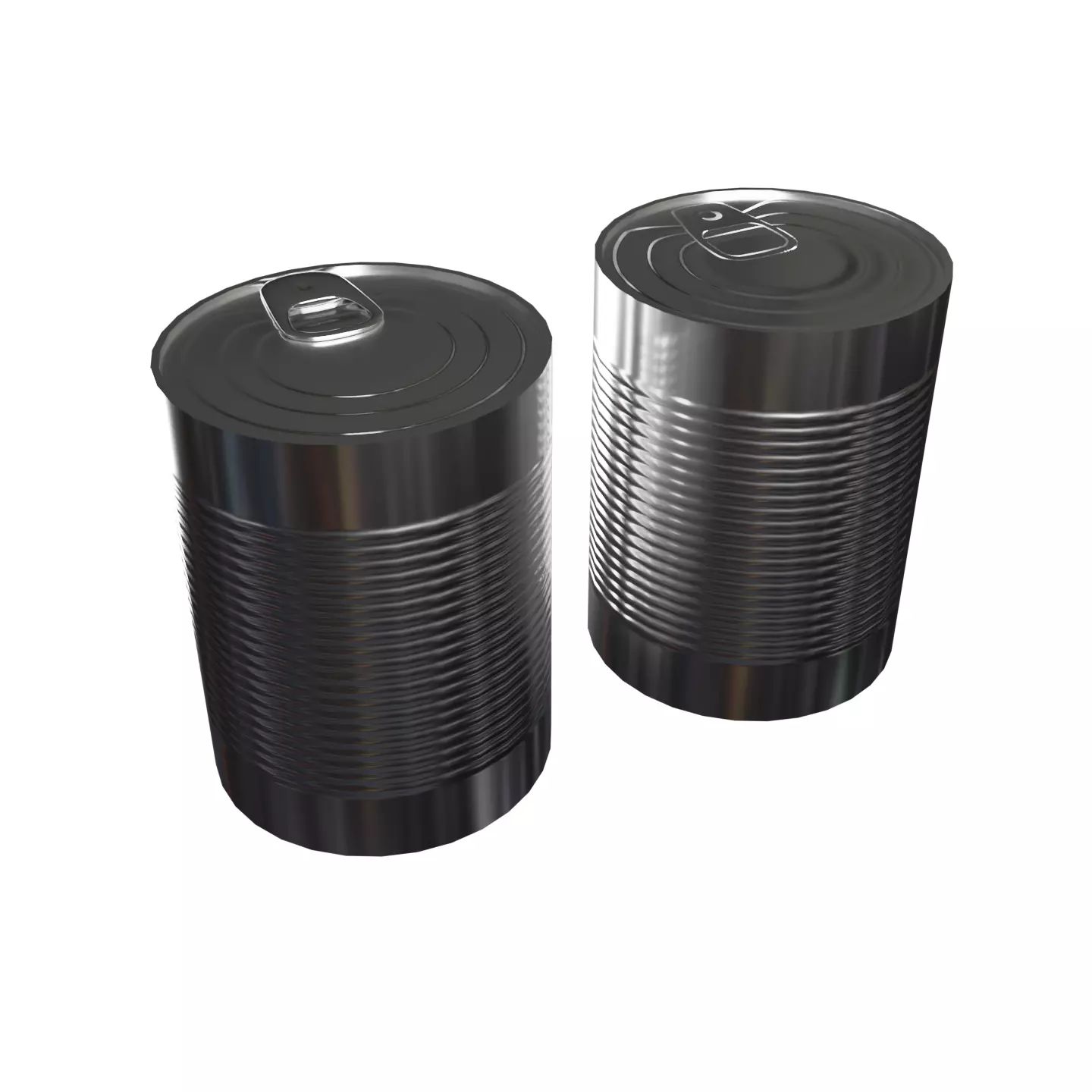 Tin Cans Free low-poly 3D model