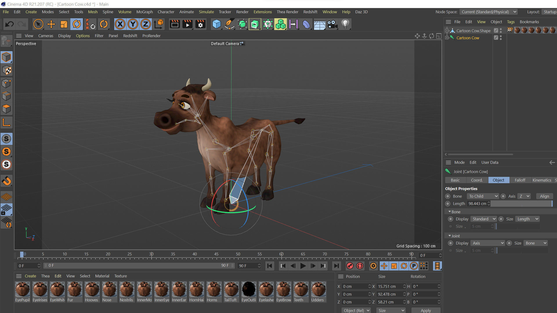 Cartoon Cow Low-poly 3D model_34