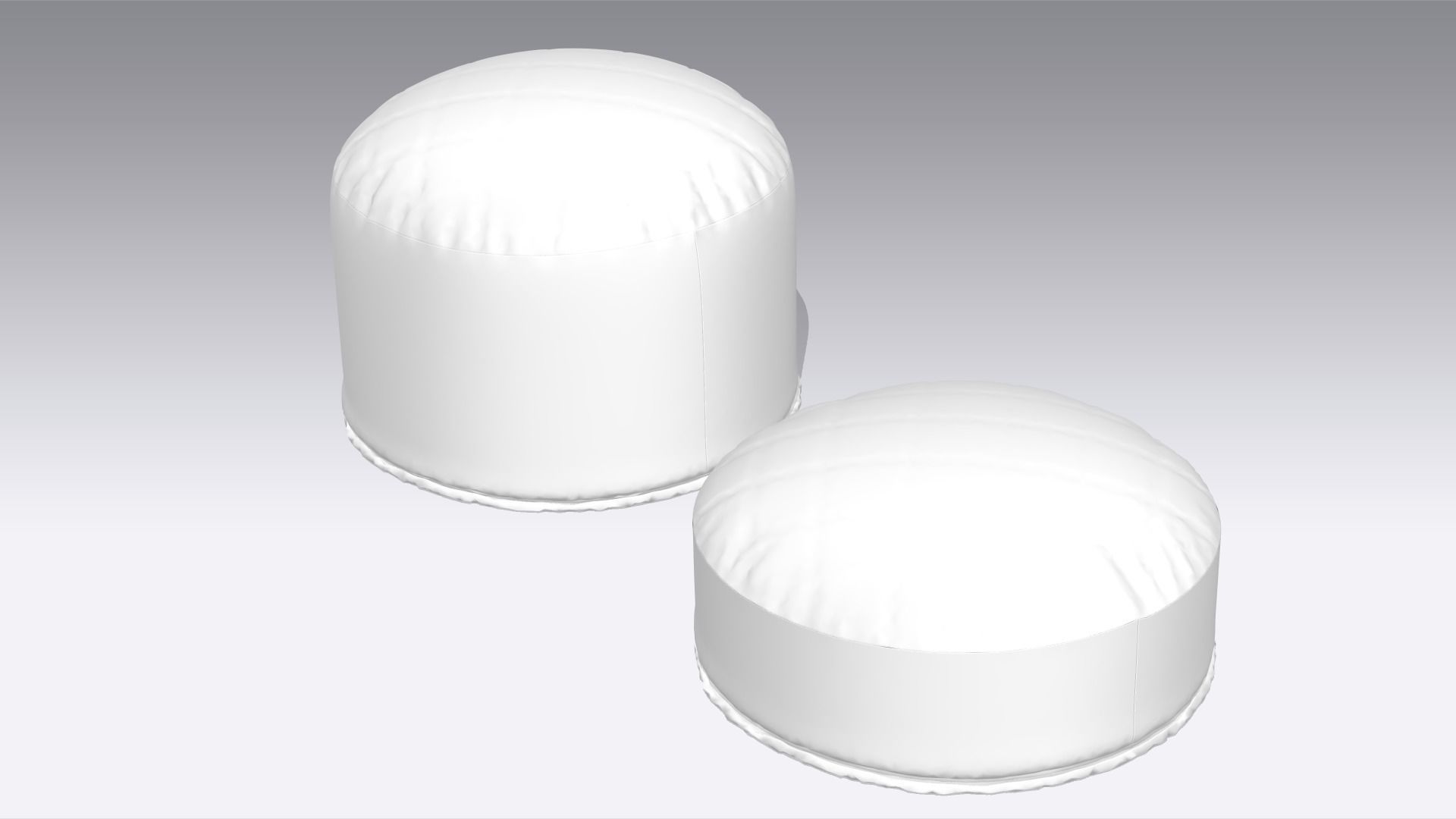 Pillow Low-poly 3D model_4