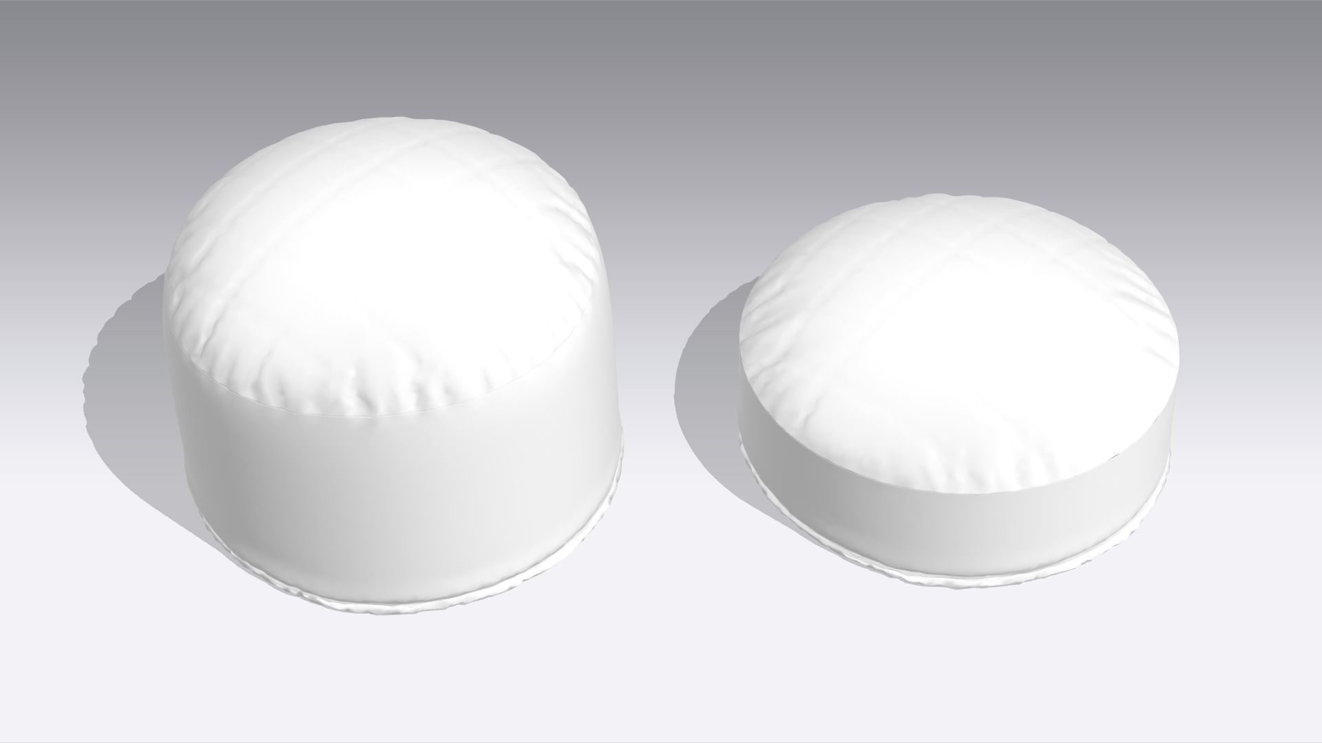 Pillow Low-poly 3D model_5