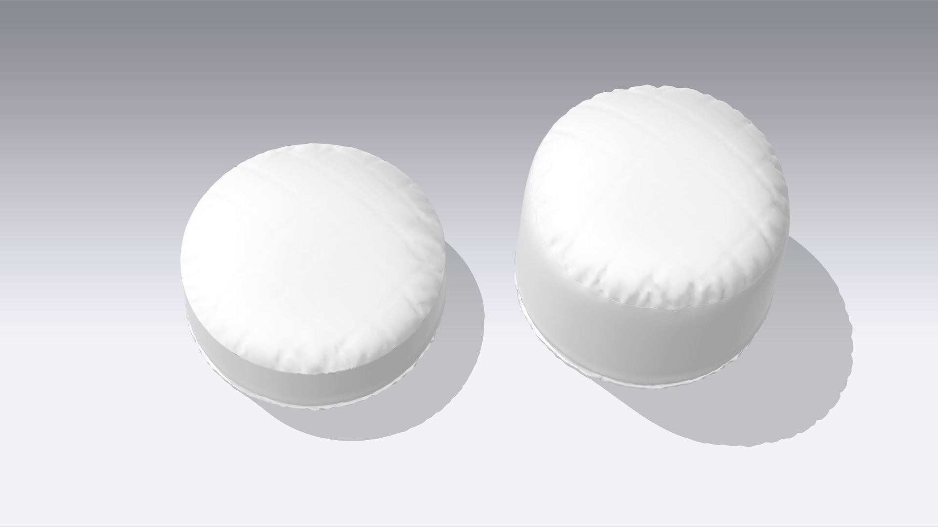 Pillow Low-poly 3D model_2