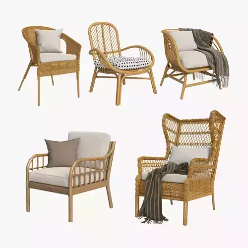 IKEA Rattan Armchair Collection
