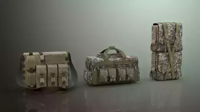 Tactical Military Backpack Free 3D model