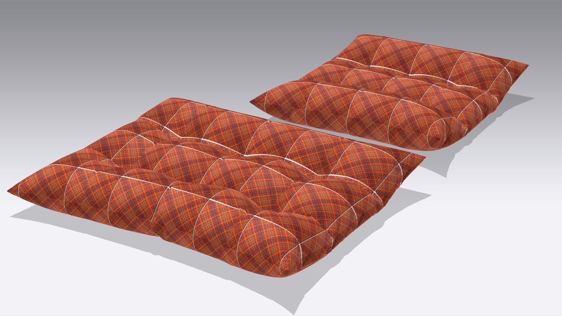 Cushion - Pillow Low-poly 3D model_4