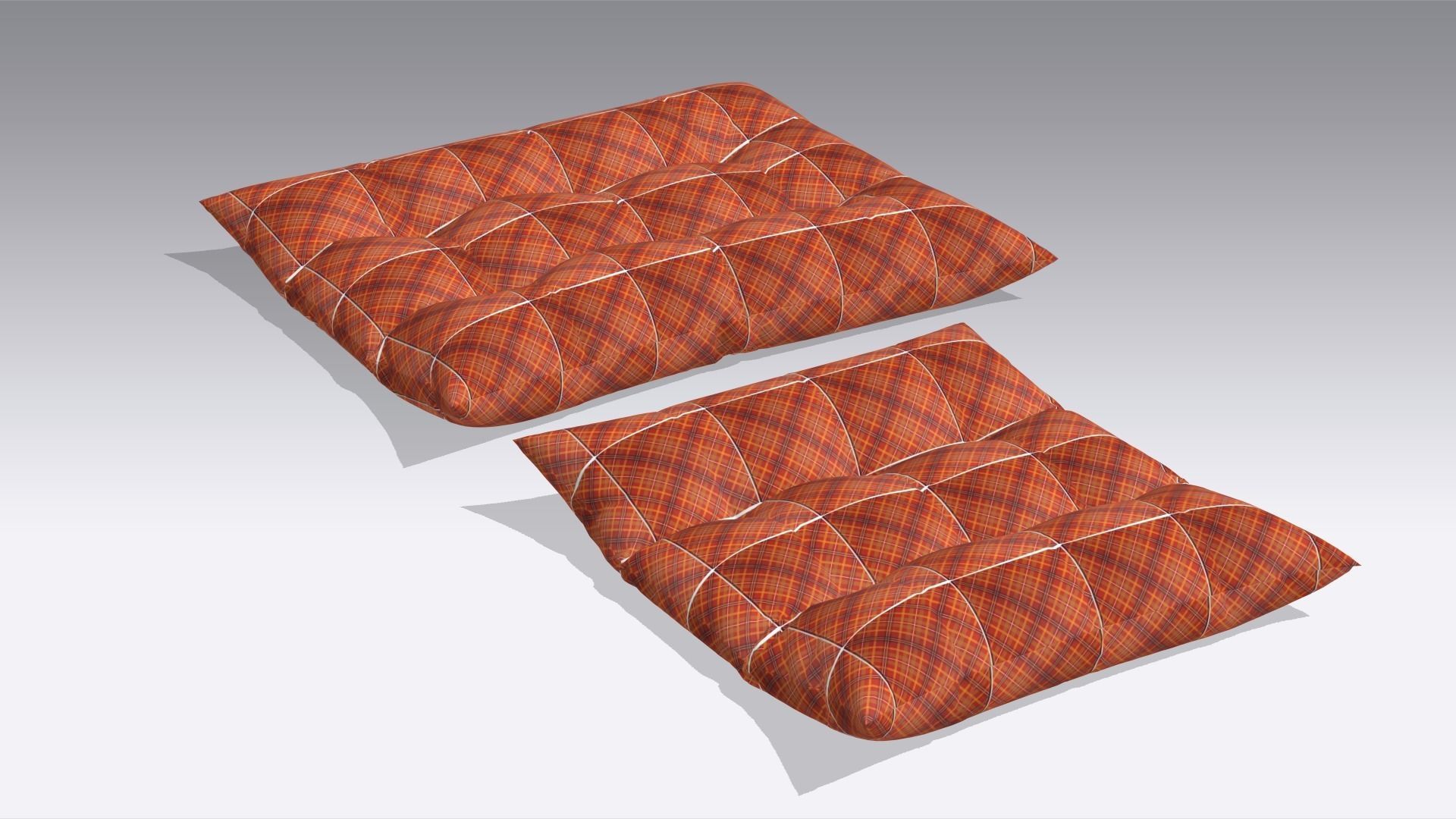 Cushion - Pillow Low-poly 3D model_2