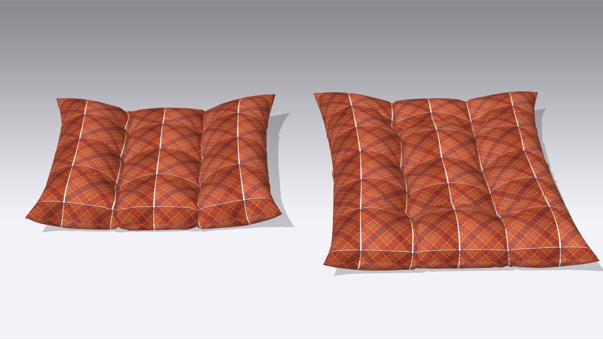Cushion - Pillow Low-poly 3D model_6