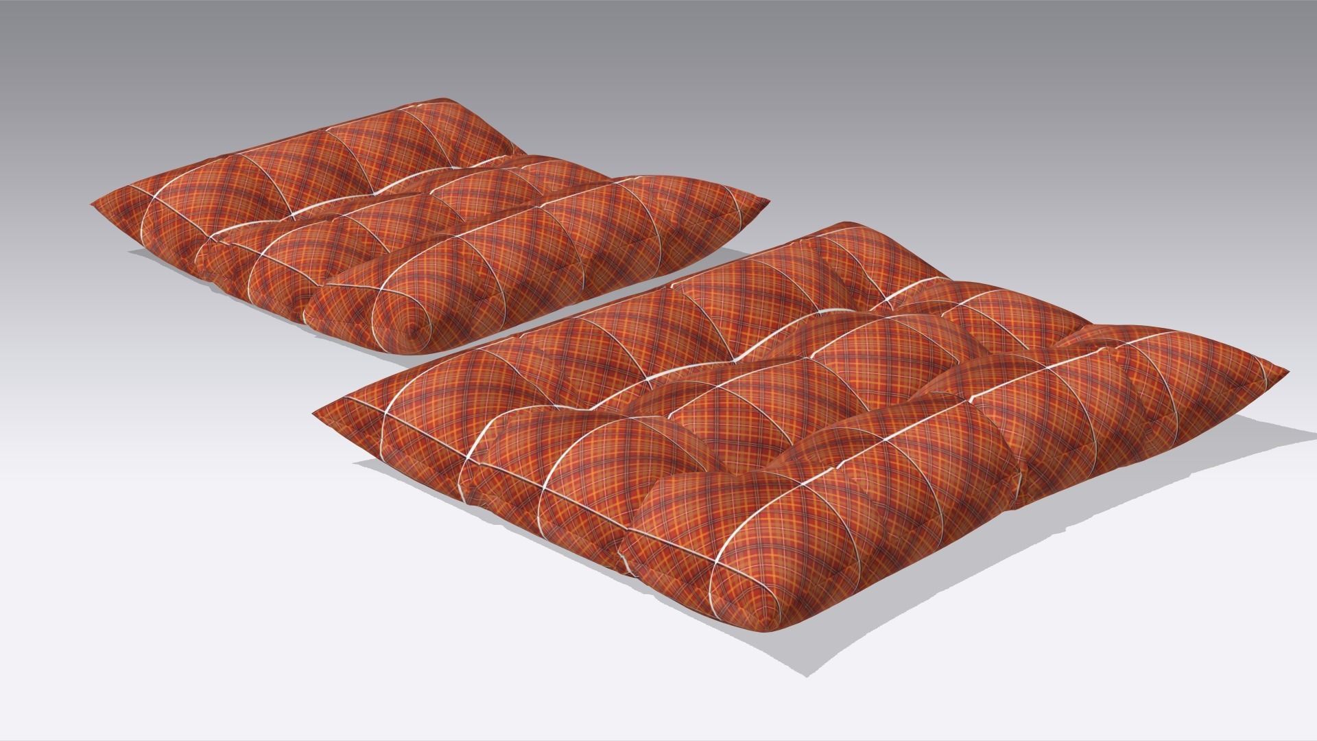 Cushion - Pillow Low-poly 3D model_5